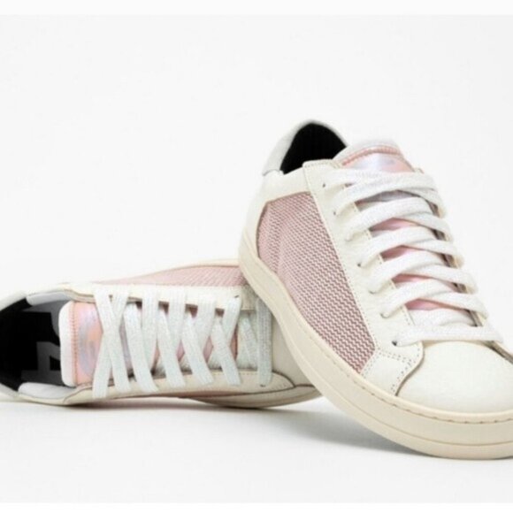 P448 Fashion Sneakers Shoes Low Size 8 New Made in Italy - Picture 6 of 15